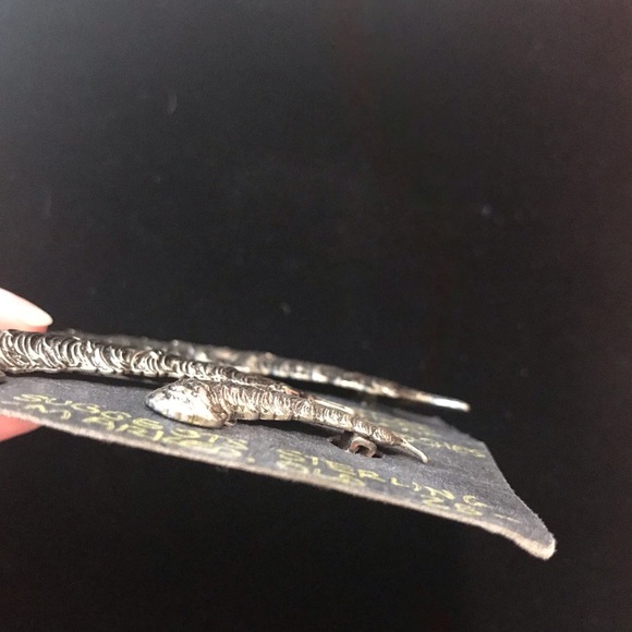 🦚Vtg Lot Of 3 Feather Brooches Silver Pewter - Picture 4 of 6